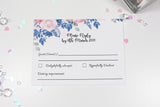 A6 Floral Printed wedding invitation