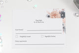 A6 Floral Printed wedding invitation