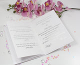 Luxury A6 Glitter classic fold invitation