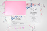 A6 Floral Printed wedding invitation