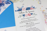 A6 Floral Printed wedding invitation