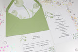 A6 Printed wedding invitation