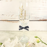 Personalised Gift Glass, Custom vinyl Text on Glassware, Bespoke Drinking Glass