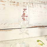 Personalised Gift Glass, Custom vinyl Text on Glassware, Bespoke Drinking Glass