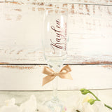 Personalised Gift Glass, Custom vinyl Text on Glassware, Bespoke Drinking Glass