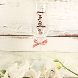 Personalised Gift Glass, Custom vinyl Text on Glassware, Bespoke Drinking Glass