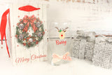 Christmas Personalised Gift Glass, Custom vinyl Text on Glassware, Bespoke Drinking Glass