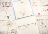 Luxury Glitter Diamante Drop Wedding Invitation