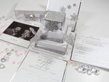 Square Cake Exploding Box Invitation