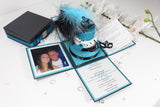 Masquerade Round Cake Exploding Box Wedding Invitation
