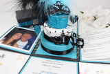 Masquerade Round Cake Exploding Box Wedding Invitation